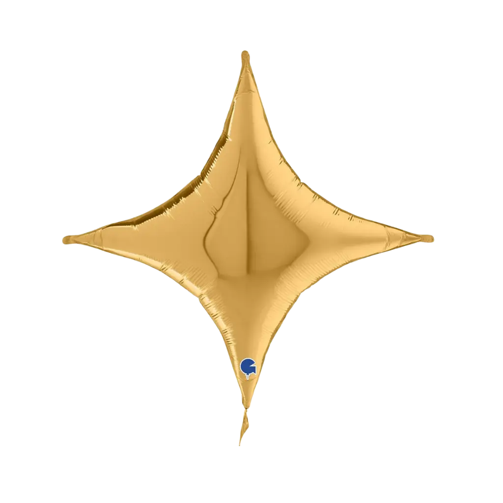 Croce d'oro a sfera in metallo 76cm