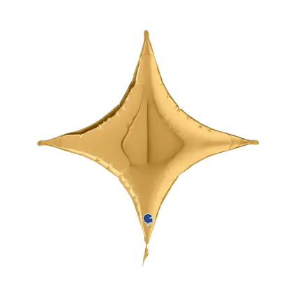 Croce d'oro a sfera in metallo 76cm