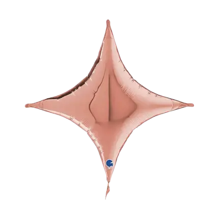 Palloncino Metallico Croce in oro rosa 76cm