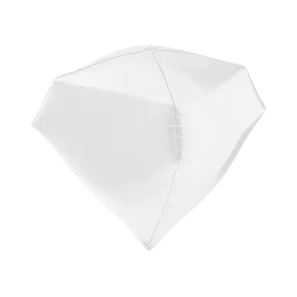 Elio Balloon White Diamond 4D 45cm