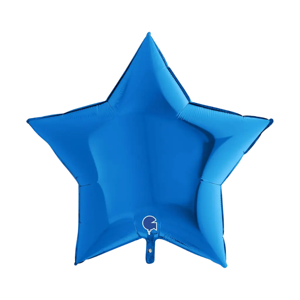 Palloncino a stella blu metallico da 91 cm