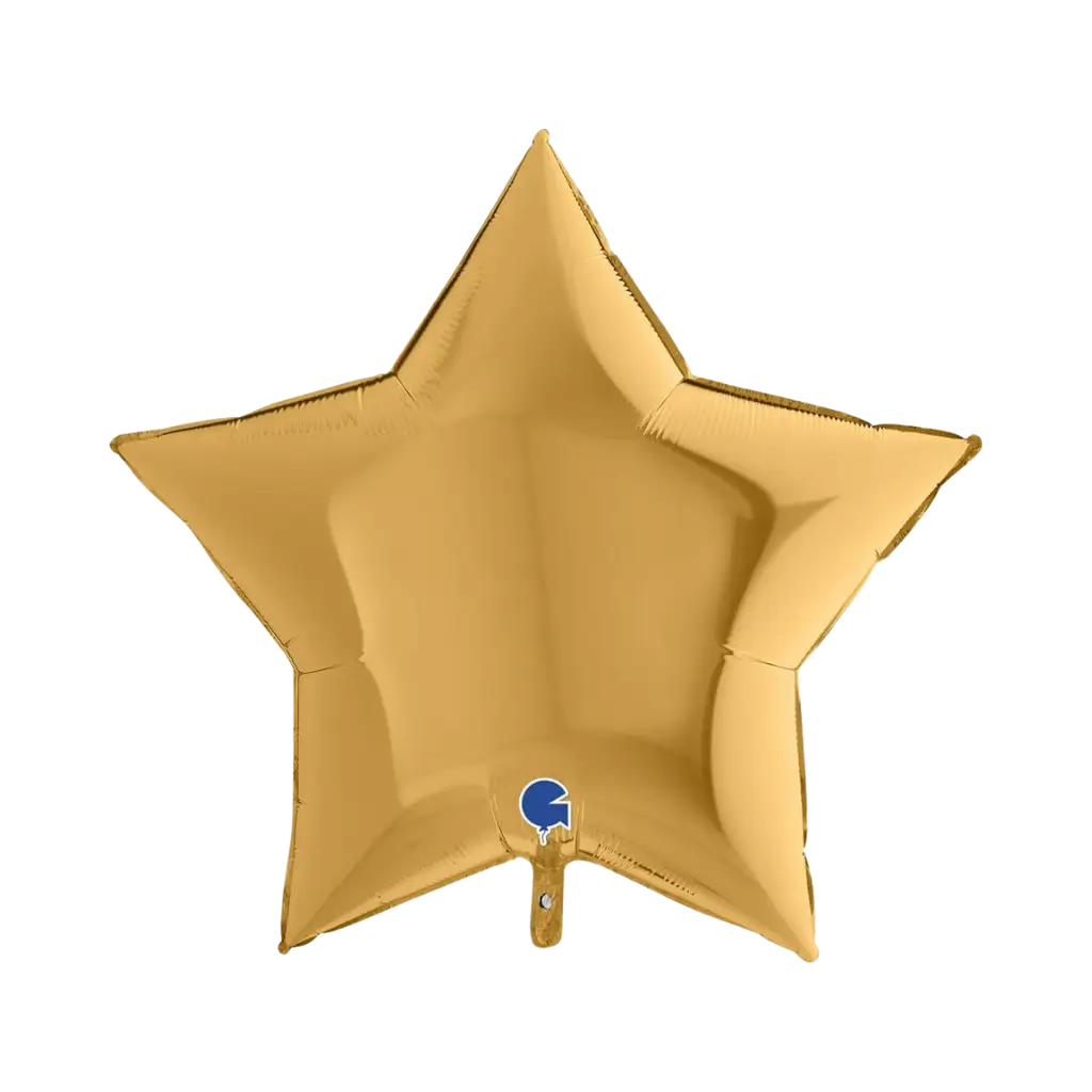 91cm Palloncino a stella in metallo dorato 91cm