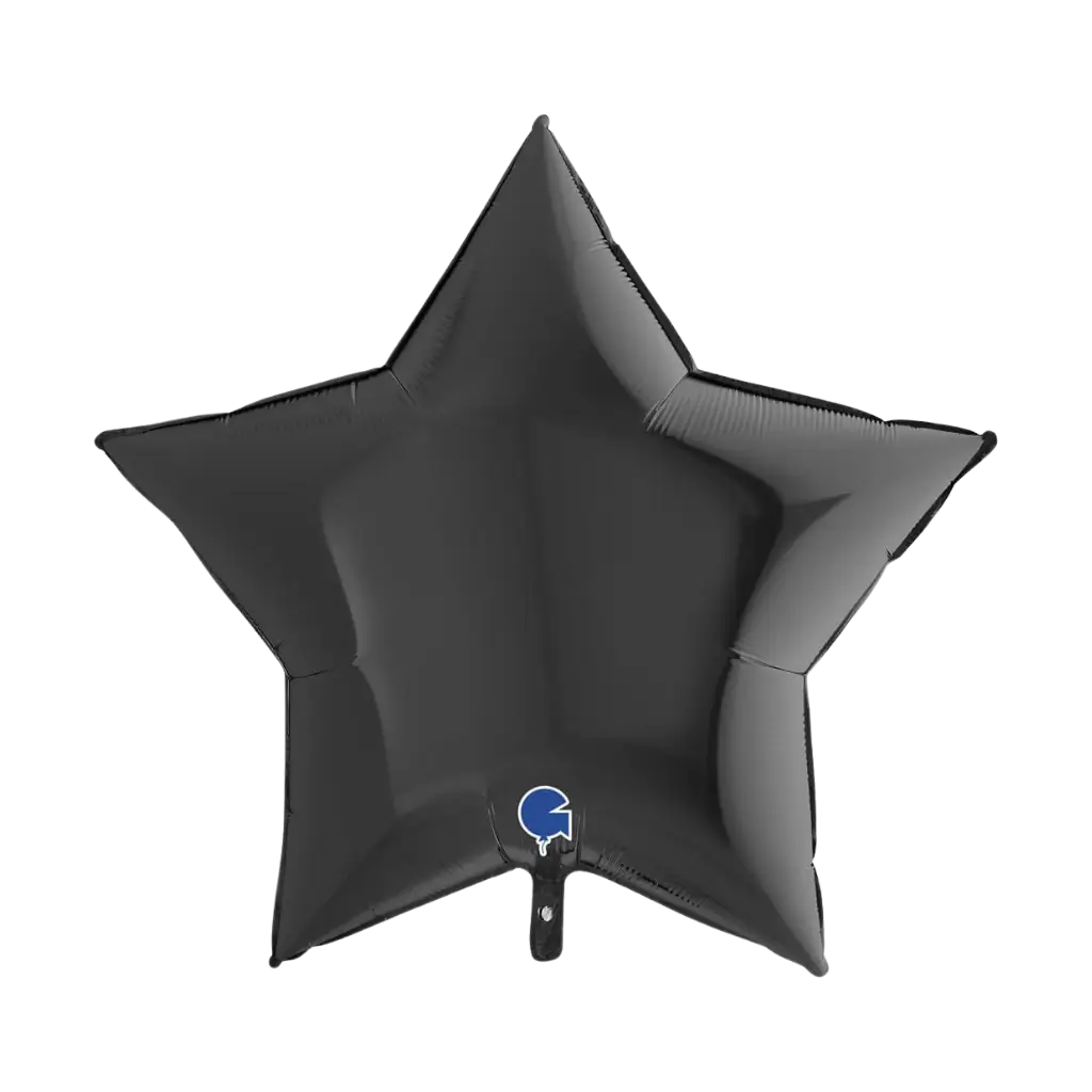 Stella di metallo Star Balloon Nero 91cm