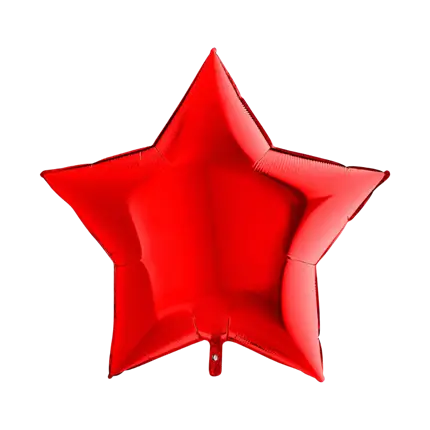 Stella Rossa Palloncino Rosso 91cm