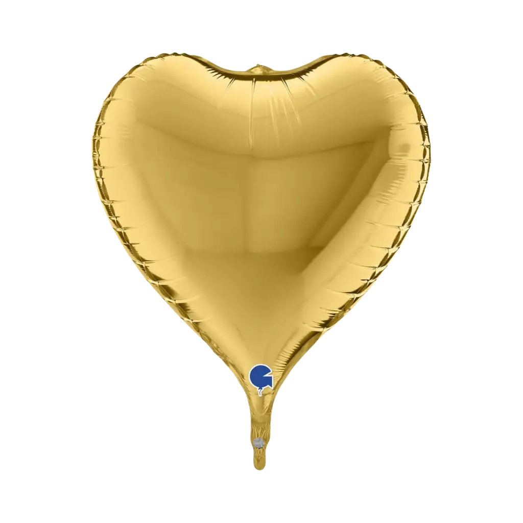 Balloon Heart 3D Metallic Gold 58cm