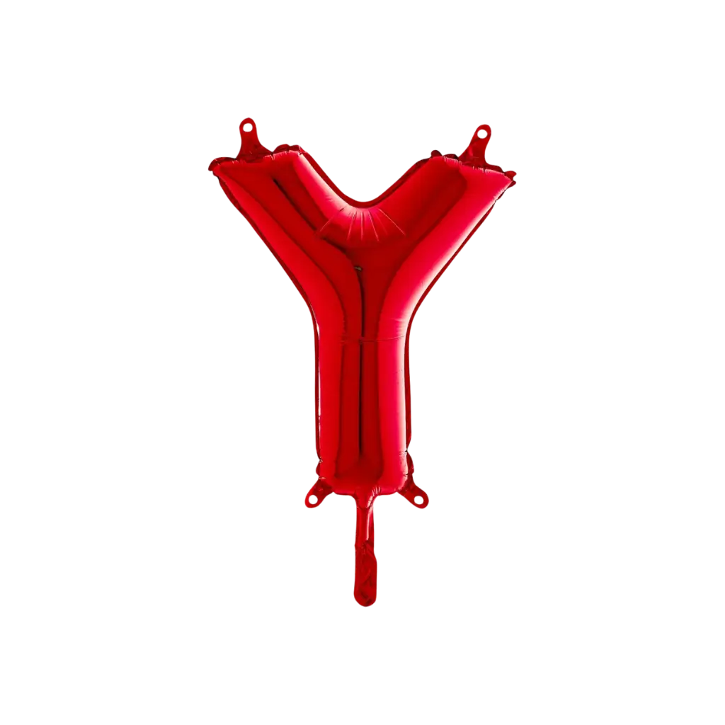 Palloncino in alluminio lettera Y Rosso 36cm