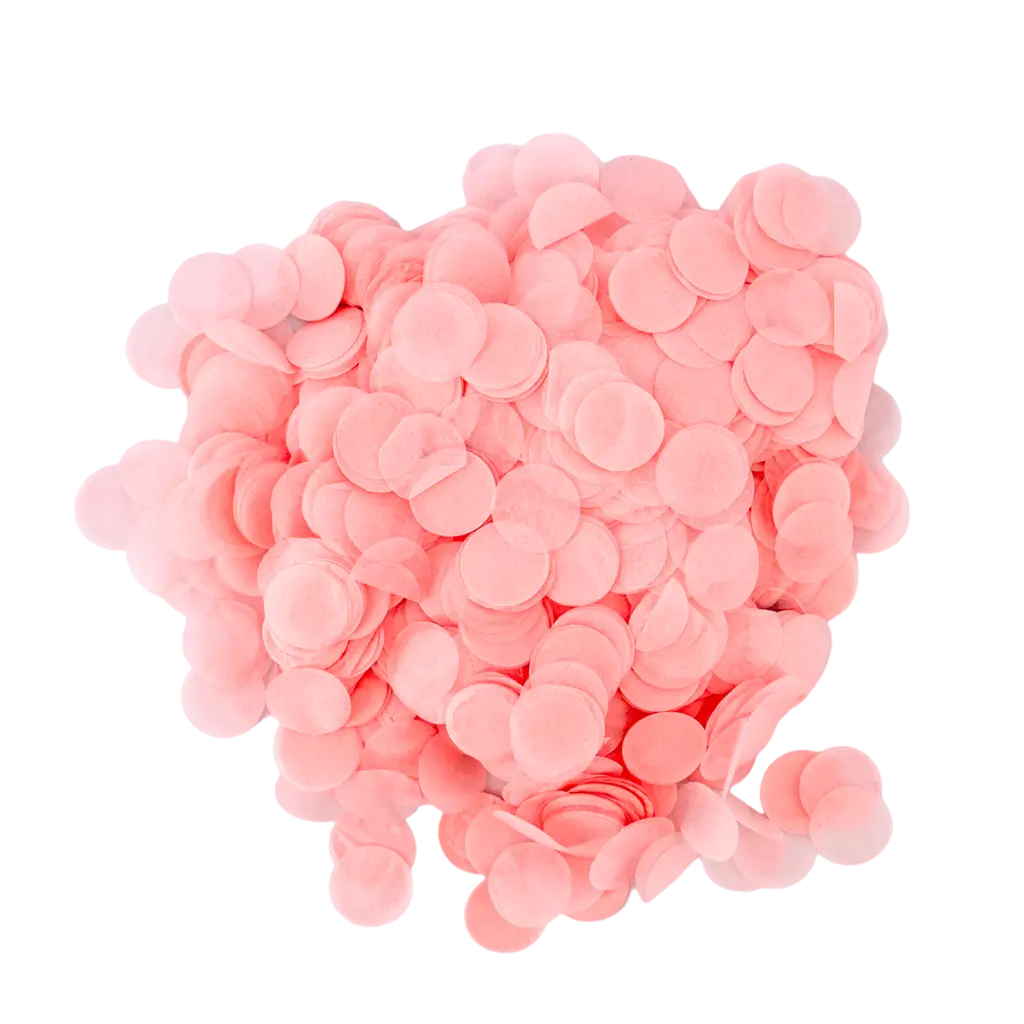 Coriandoli tondi rosa chiaro (15gr)