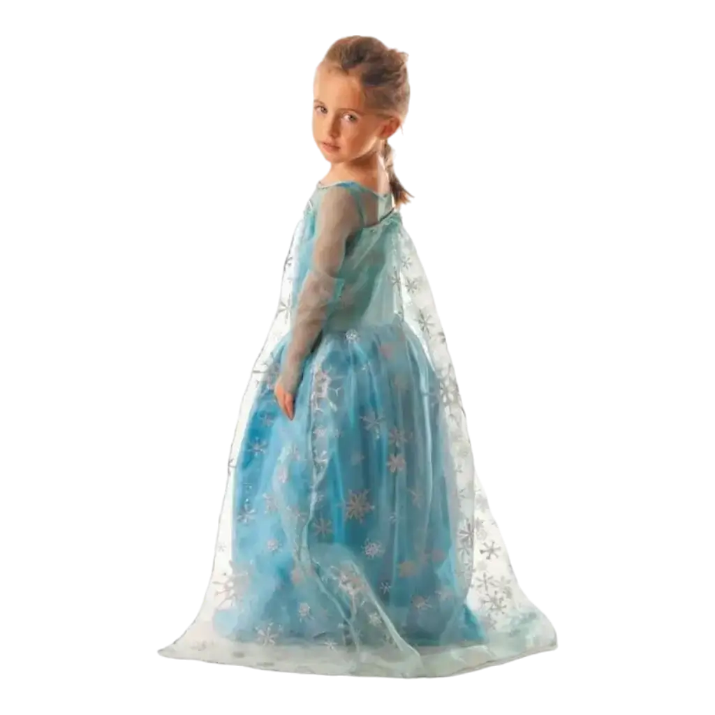 Costume da principessa del ghiaccio 4-6 anni