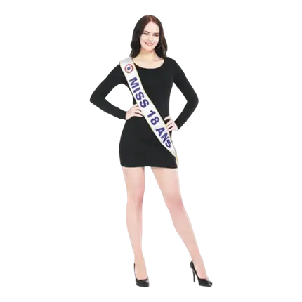 Sciarpa di compleanno Miss 18 anni