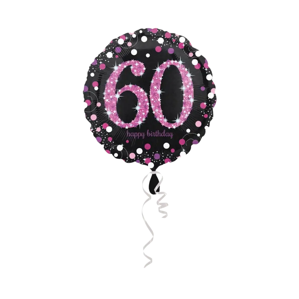 Palloncino rosa per l'anniversario dei 60 anni
