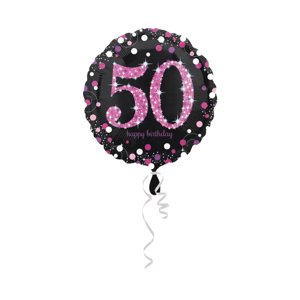 Palloncino rosa per 50 anni in occasione dell'anniversario dei 50 anni