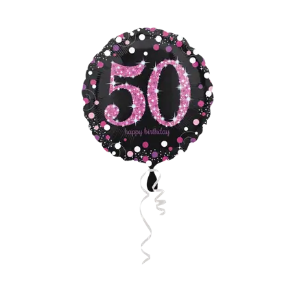 Palloncino rosa per 50 anni in occasione dell'anniversario dei 50 anni