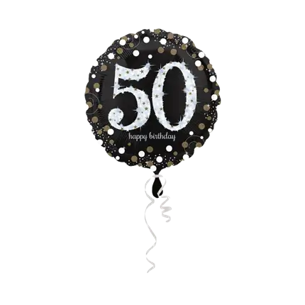 Anniversario Palloncino rotondo 50 anni argento