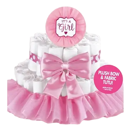 Kit decorazione torta Baby Shower Girl (4 pezzi)