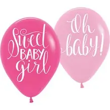 6 Palloncini Sweet Baby Girl