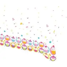 Tovaglia con disegno a cupcake 120x180cm