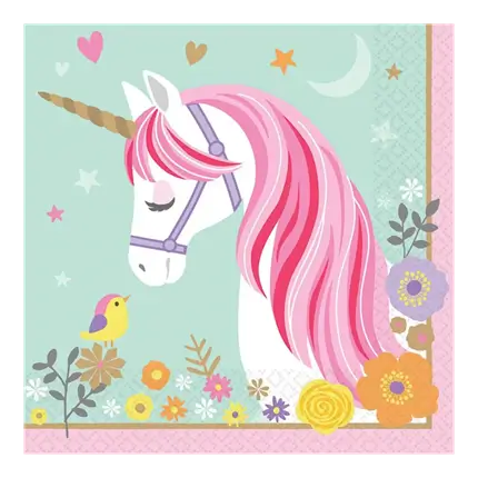 Tovagliolo di carta Unicorno magico