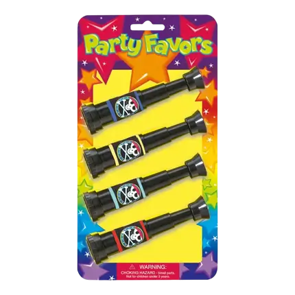 Telescopio pirata in plastica (set di 4)