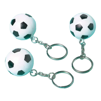 12 portachiavi Palloni da calcio ø3cm
