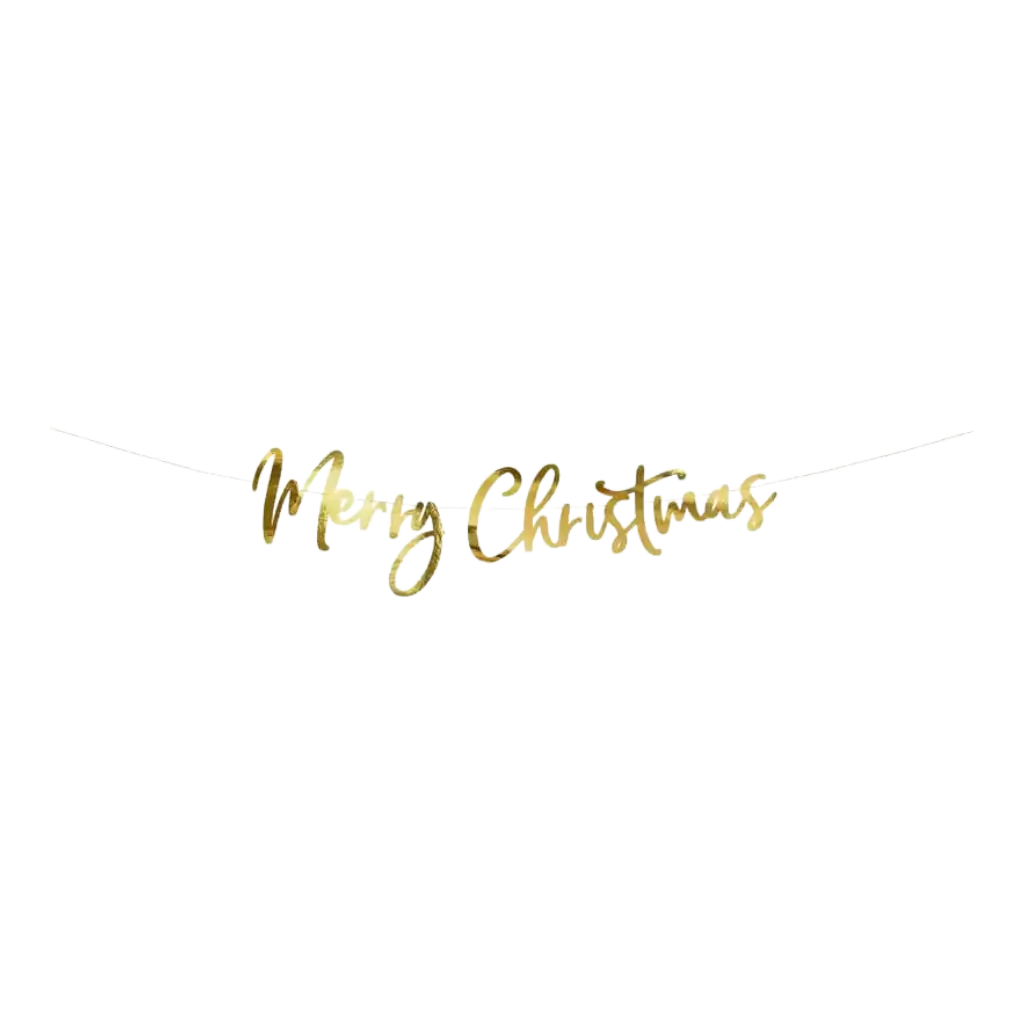 Carta Buon Natale Ghirlanda d'oro