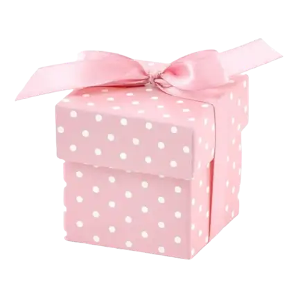 È una scatola di carta a pois Girl (10 pezzi),