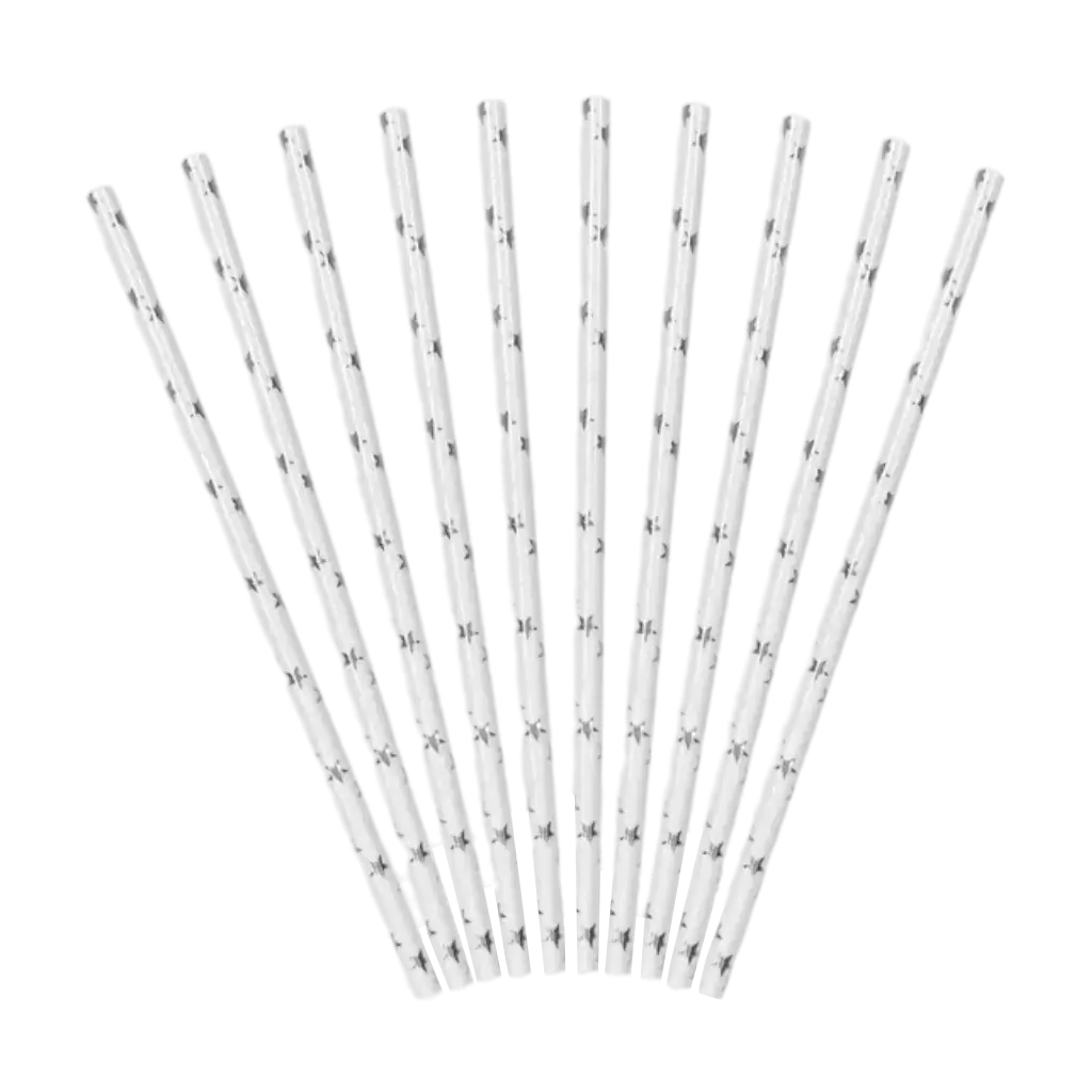 Libro Bianco Paglia Stella d'argento (set da 10)