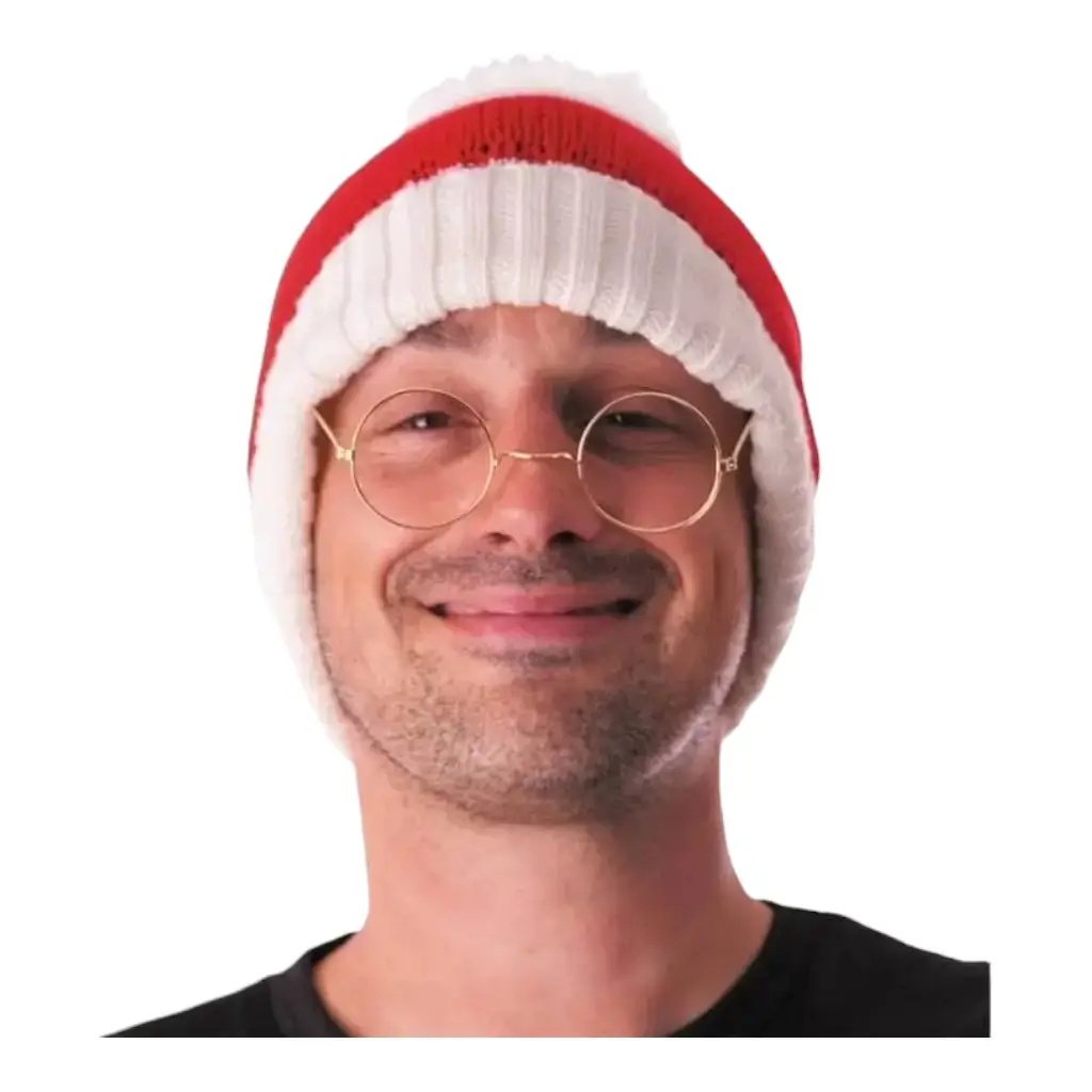 Cappello di Natale a maglia rossa