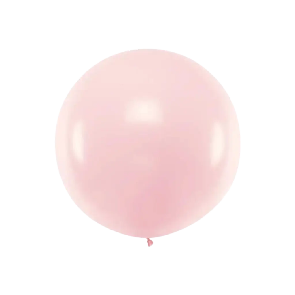 Pallone tondo gigante rosa chiaro pastello ø100cm