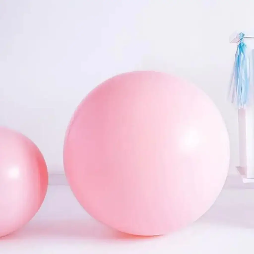 Pallone tondo gigante rosa chiaro pastello ø100cm
