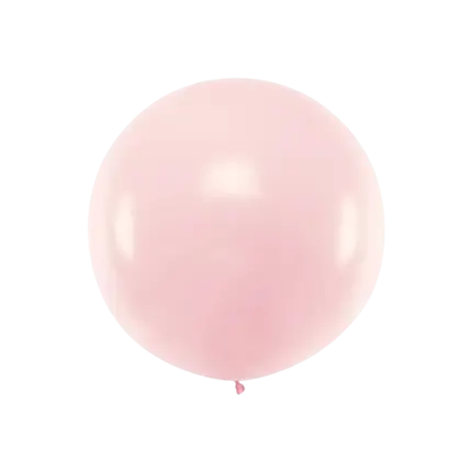 Pallone tondo gigante rosa chiaro pastello ø100cm