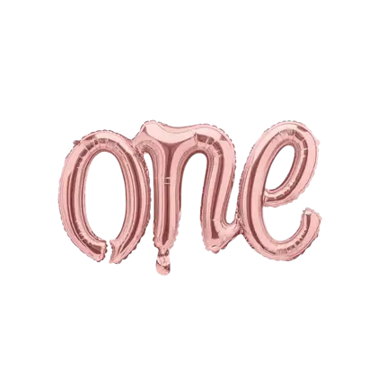 PALLONCINO DI METALLO UNO ROSA ORO ORO 66x37cm