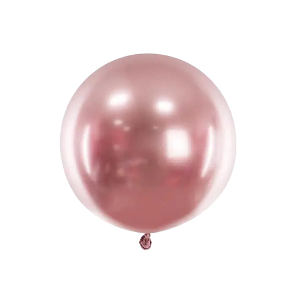 Palloncino Rotondo Oro Rosa Metallizzato Oro Rosa ø60cm