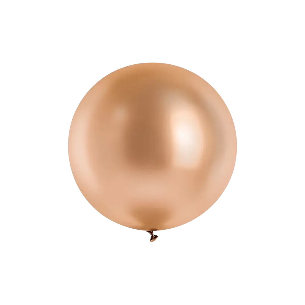 Palloncino Rotondo Oro Rosa Metallizzato Oro Rosa ø60cm