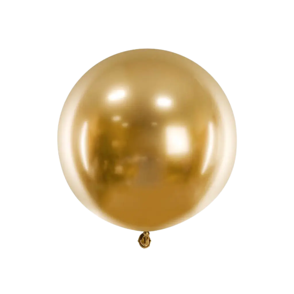 Palla rotonda in metallo dorato ø60cm