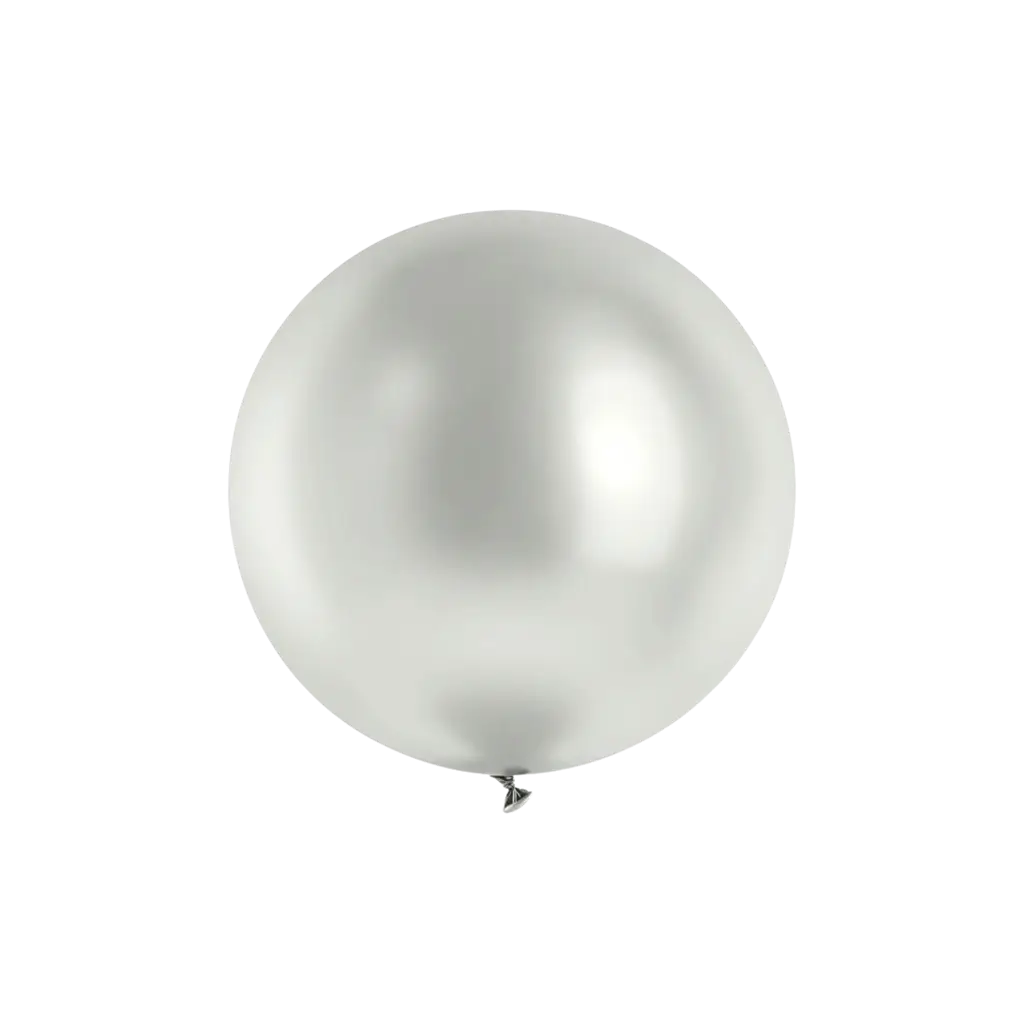 ø60cm Palla rotonda Argento Metallico