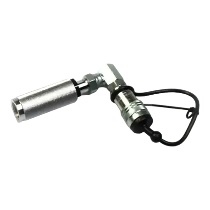 Connettore a 90 gradi per bombole di CO2