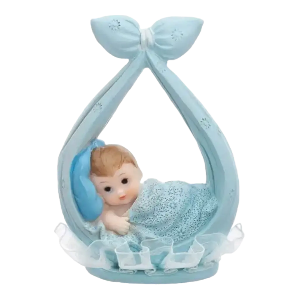 Figura di bambino blu in una sciarpa