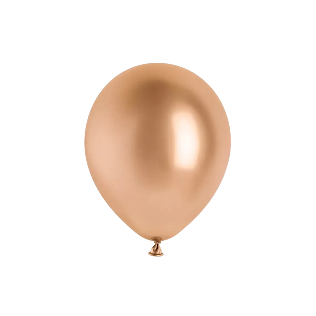 50 palloncini metallici lucidi color oro rosa