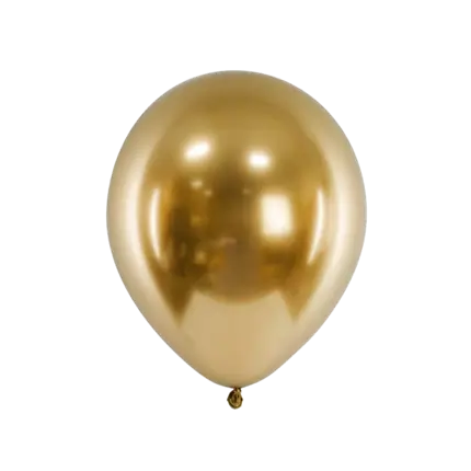 50 Palloncini in metallo brillante Oro