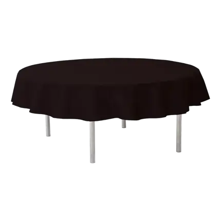 Tovaglia rotonda in tessuto non tessuto nero ø240cm