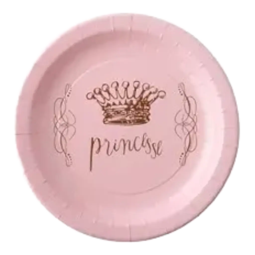 Piatto Corona Principessa Rosa (set di 6)