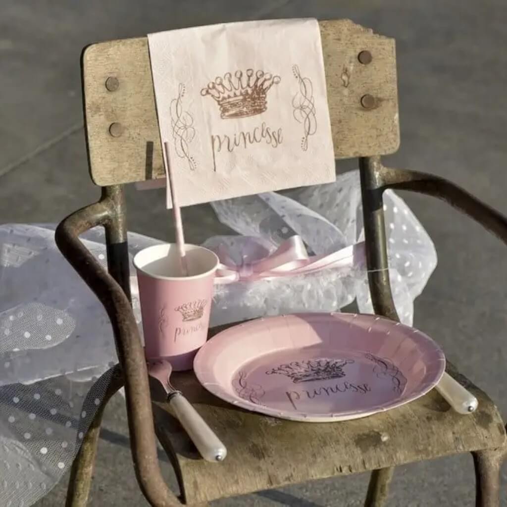 Piatto Corona Principessa Rosa (set di 6)