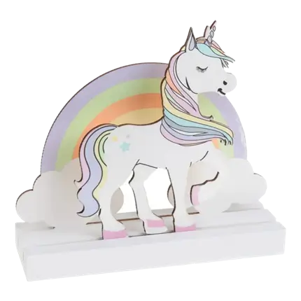 Centrotavola unicorno rosa