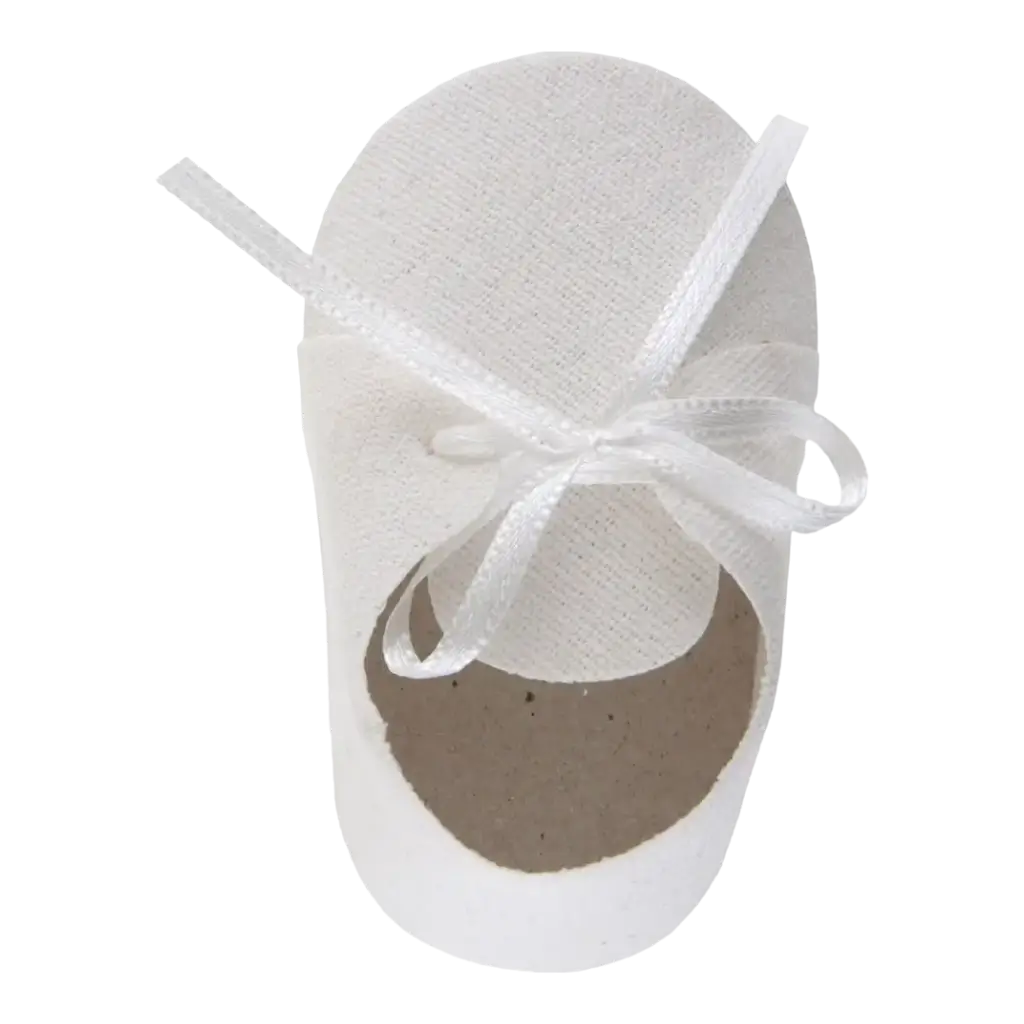 Sacchetto di pantofole bianche (set di 4)