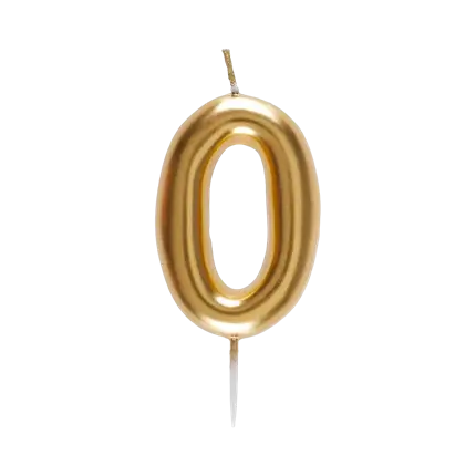Candela Numero 0 Oro