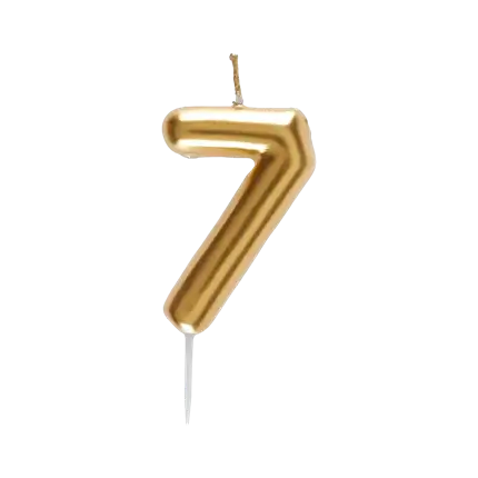 Candela Numero 7 Oro