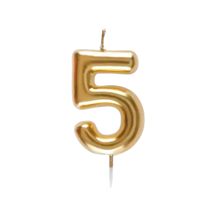 Candela Numero 5 Oro