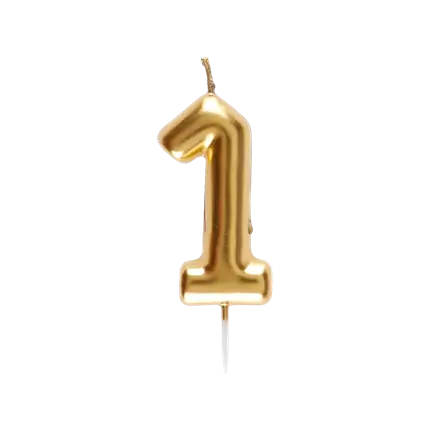 Candela Numero 1 Oro