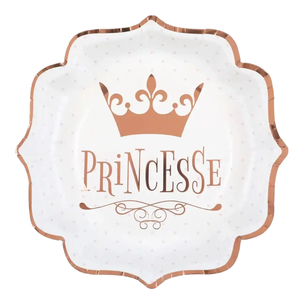 Piatto Princess Rose Gold (set di 10)