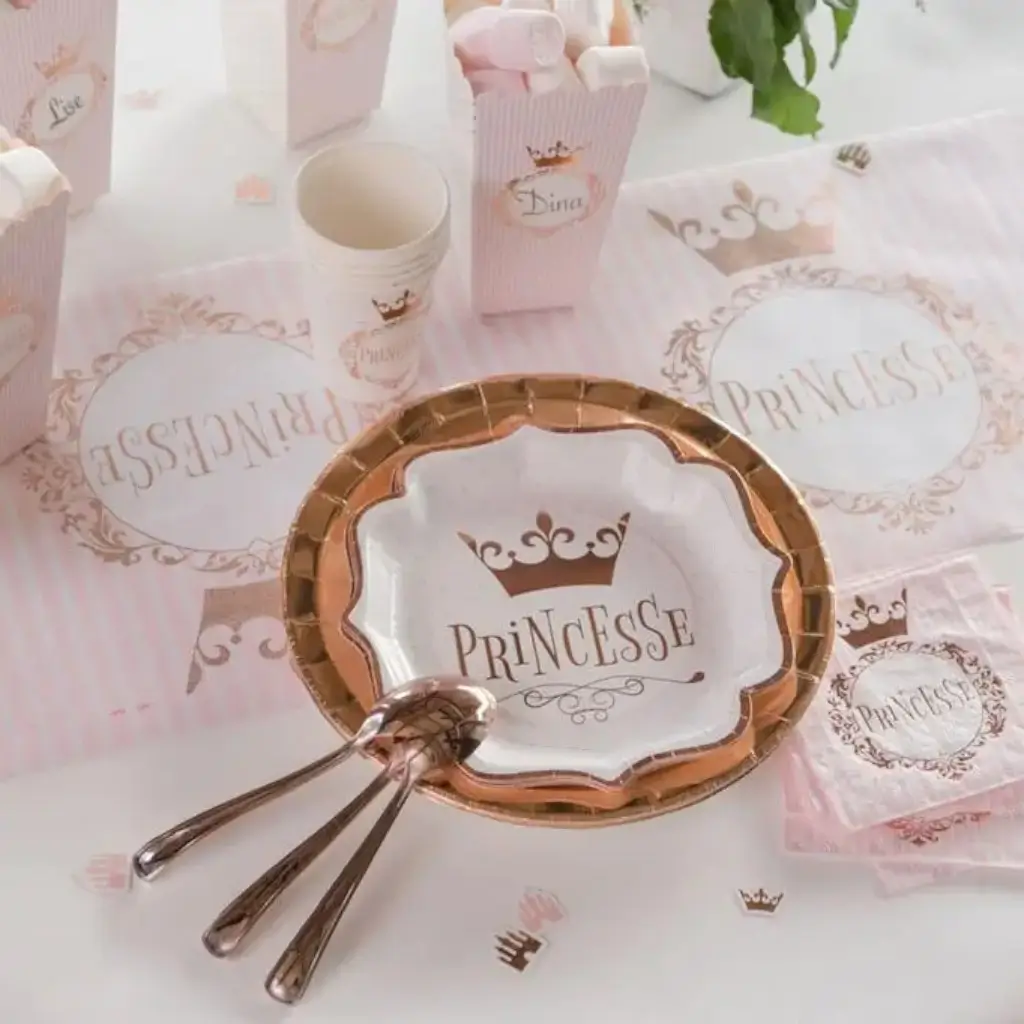 Piatto Princess Rose Gold (set di 10)